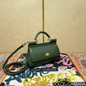 Dolce Gabbana D&G Women Small Sicily Handbag-Green BB7116A100187399