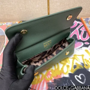 Dolce Gabbana D&G Women Small Sicily Handbag-Green BB7116A100187399