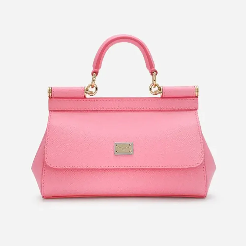 Dolce Gabbana D&G Women Small Sicily Handbag-Pink BB7116A100180424 1 Dolce Gabbana D&G Women Small Sicily Handbag-Pink BB7116A100180424