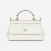 Dolce Gabbana D&G Women Small Sicily Handbag-White BB7116A100180001