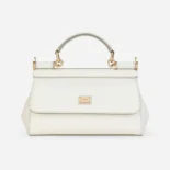 Dolce Gabbana D&G Women Small Sicily Handbag-White BB7116A100180001