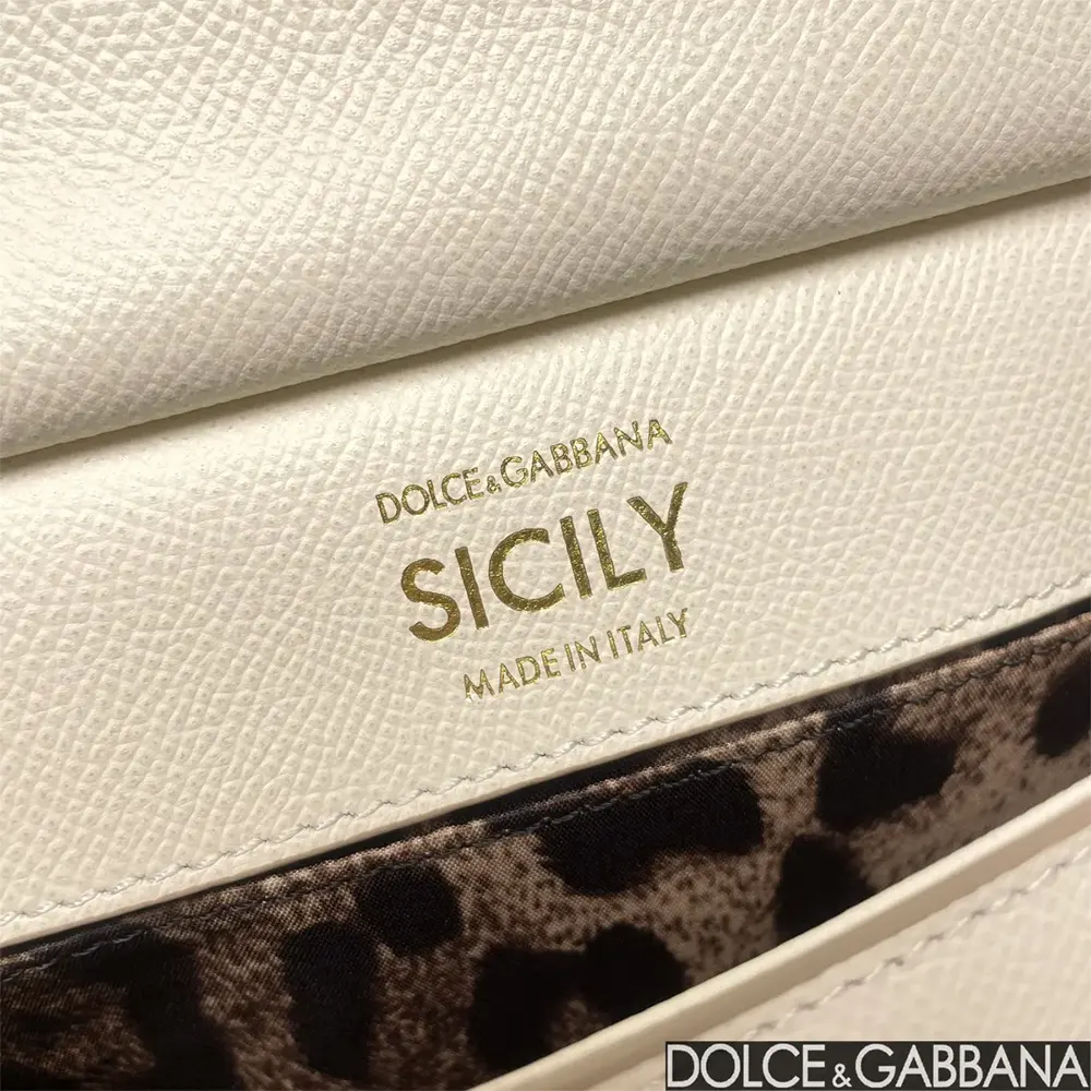 Dolce Gabbana D&G Women Small Sicily Handbag-White BB7116A100180001 9 Dolce Gabbana D&G Women Small Sicily Handbag-White BB7116A100180001
