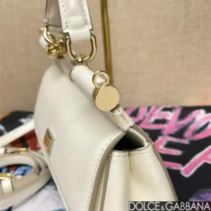 Dolce Gabbana D&G Women Small Sicily Handbag-White BB7116A100180001