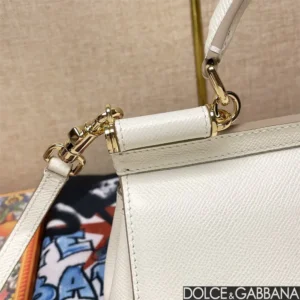 Dolce Gabbana D&G Women Small Sicily Handbag-White BB7116A100180001