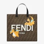 Fendi Unisex Shopper FENDI x FRGMT x POKÉMON Brown FF Fabric Bag