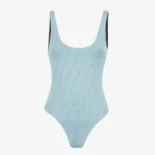Fendi Women Blue Lycra® Reversible Swimsuit FXB922ADHBF0GME