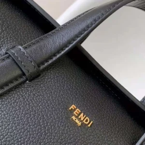 Fendi Women Boston 365 Black Leather Bag 8BL152APZAF0KUR