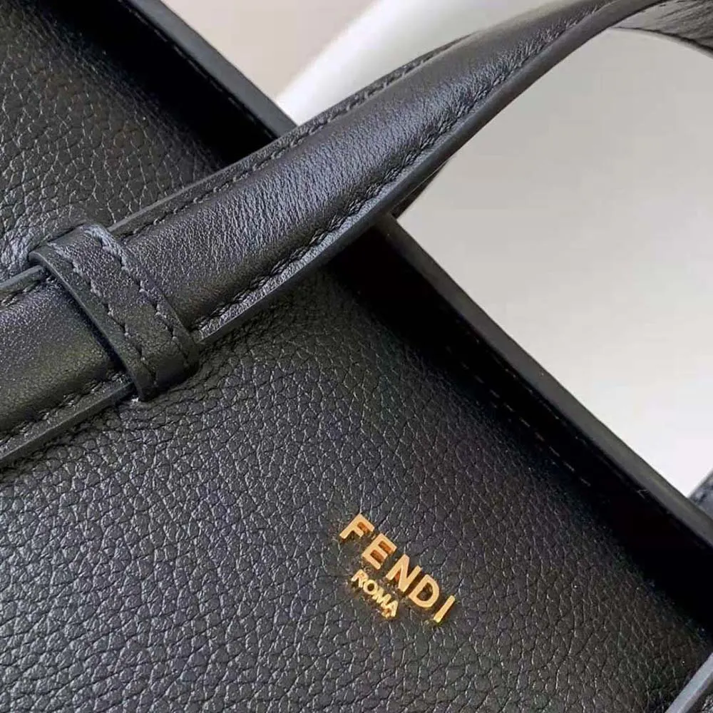 Fendi Women Boston 365 Black Leather Bag 8BL152APZAF0KUR 9 Fendi Women Boston 365 Black Leather Bag 8BL152APZAF0KUR