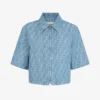 Fendi Women Light Blue FF Denim Jacket FLF790AS8KF1P2O