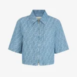 Fendi Women Light Blue FF Denim Jacket FLF790AS8KF1P2O