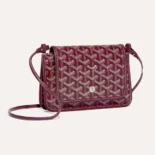 Goyard Women Plumet Pocket Wallet-Maroon PLUMETPMLTY33CL33P