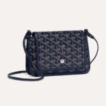 Goyard Women Plumet Pocket Wallet-Navy PLUMETPMLTY12CL12P