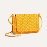 Goyard Women Plumet Pocket Wallet-Yellow PLUMETPMLTY08CL08P