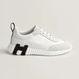 Hermes Unisex Bouncing Sneaker-White/Black H242250Z 90390