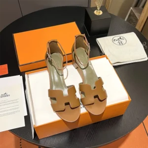 Hermes Women Encens 50 Sandal-Brown H221121Z A3380