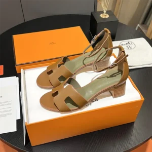Hermes Women Encens 50 Sandal-Brown H221121Z A3380