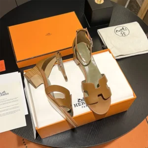 Hermes Women Encens 50 Sandal-Brown H221121Z A3380