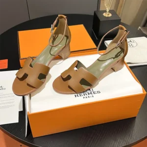 Hermes Women Encens 50 Sandal-Brown H221121Z A3380