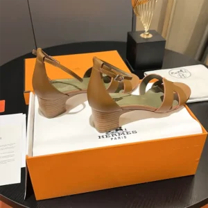 Hermes Women Encens 50 Sandal-Brown H221121Z A3380