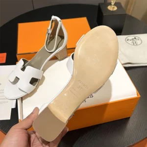 Hermes Women Encens 50 Sandal-White H221119Z 90380