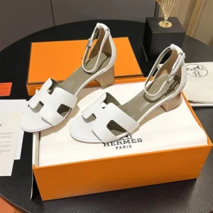 Hermes Women Encens 50 Sandal-White H221119Z 90380