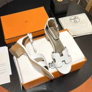 Hermes Women Encens 50 Sandal-White H221119Z 90380