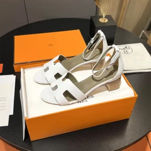 Hermes Women Encens 50 Sandal-White H221119Z 90380