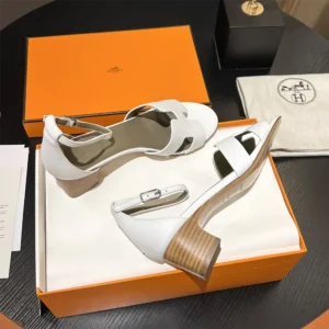 Hermes Women Encens 50 Sandal-White H221119Z 90380