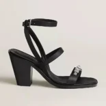 Hermes Women Ivresse 65 Sandal-Black H241152Z 02360