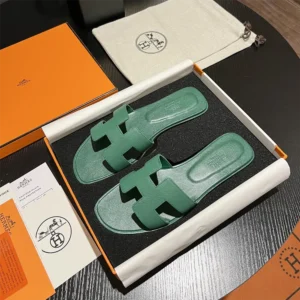 Hermes Women Oran Sandal-Green H202272Z EC350