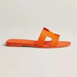 Hermes Women Oran Sandal-Orange H202272Z 79350