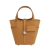 Hermes Women Picotin Lock 18 Pockets in Goeran Canvas Leather-Brown