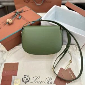 Loro Piana Women Mini Ghiera Bag-Dark Green FAO1144