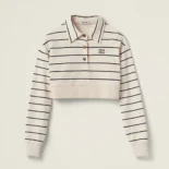 Miu Miu Women Cotton Fleece Polo Shirt MJL99714NQF075RSOOO
