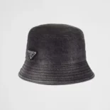 Prada Unisex Denim Bucket Hat-Black 2HC137_12K8_F0557