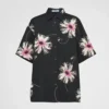 Prada Women Short-sleeved Printed Poplin Shirt P425H146TF0014SOOO