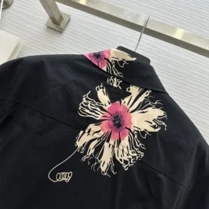 Prada Women Short-sleeved Printed Poplin Shirt P425H146TF0014SOOO
