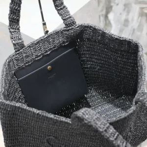 Saint Laurent YSL Unisex Saint Laurent YSL Women Saint Laurent Tote in Raffia 756269GAAEI1000