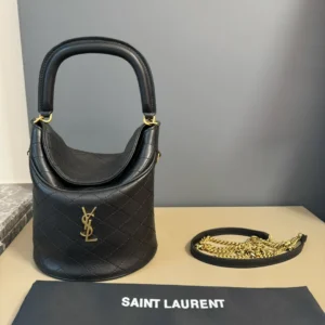 Saint Laurent YSL Women Gaby Bucket Bag in Lambskin 7639611EL071000