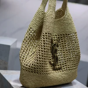 Saint Laurent YSL Women Icare in Raffia 772191GAAEK2063