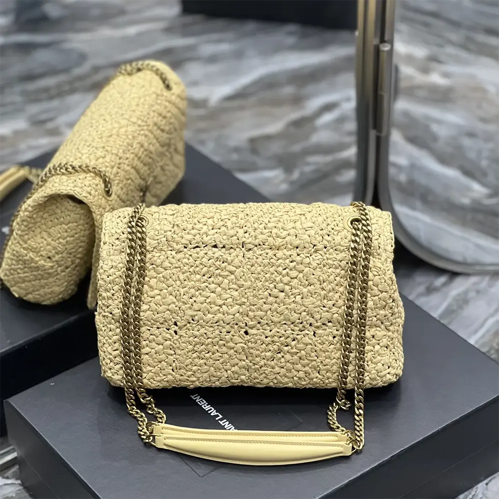 Saint Laurent YSL Women Jamie Medium in Raffia 515821GAAAT2087 3 Saint Laurent YSL Women Jamie Medium in Raffia 515821GAAAT2087