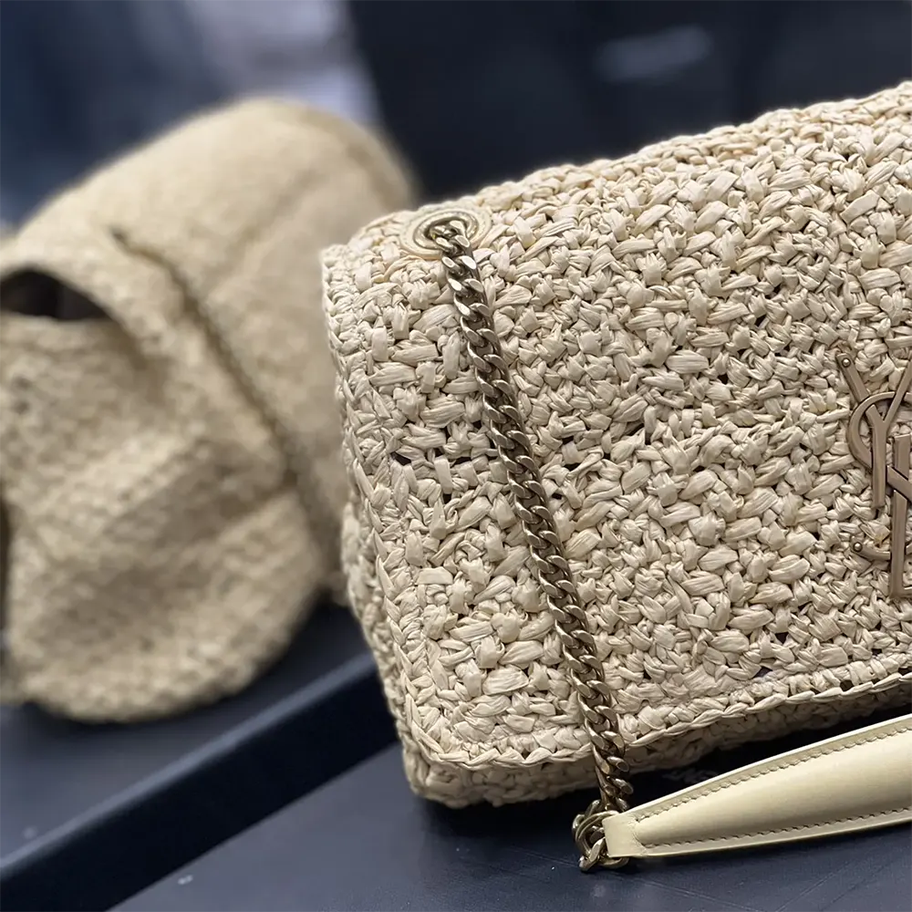 Saint Laurent YSL Women Jamie Medium in Raffia 515821GAAAT2087 6 Saint Laurent YSL Women Jamie Medium in Raffia 515821GAAAT2087