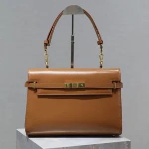 Saint Laurent YSL Women Manhattan Top-handle in Box Saint Laurent-Brown