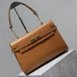 Saint Laurent YSL Women Manhattan Top-handle in Box Saint Laurent-Brown