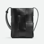 Bottega Veneta Unisex Mini Cassette Cross-Body Bag-Black 729298VBWD38803