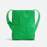 Bottega Veneta Unisex Mini Cassette Cross-Body Bag-Green 729298VBWD33724