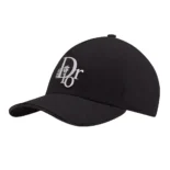 Dior Unisex by Erl Baseball Cap Black Cotton Canvas