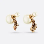 Dior Women Tribales Earrings Antique Gold-Finish Metal E3293WOMCY
