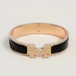 Hermes Unisex Clic H Bracelet-Black H700001FO01GM