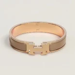 Hermes Unisex Clic H Bracelet-Brown H700001FO64PM